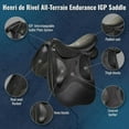 thumbnail image 2 of Henri de Rivel All-Terrain Endurance Saddle Black 17.5, 2 of 7
