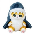 thumbnail image 3 of Cute Shark Cat Plush Toy Seal Cat Stuffed Animal Plushies Doll, Soft Stuffed Shark Kitten Pillow Christmas Birthday Gifts for Kids Boys Girls, 3 of 7