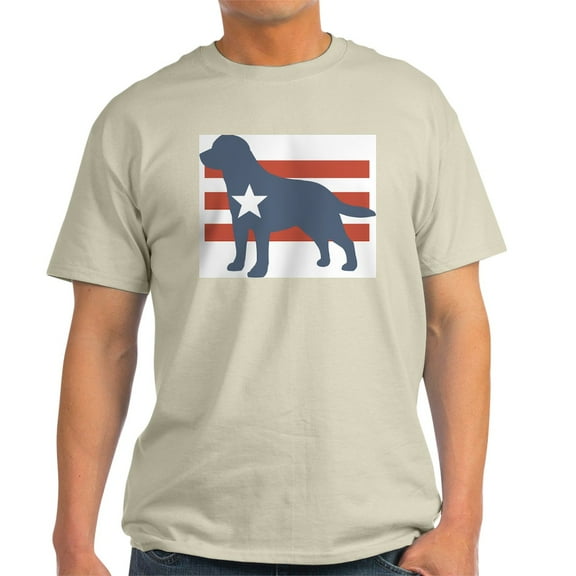 CafePress - Patriotic Labrador Retriever Ash Grey T Shirt - Men's Classic Graphic T-Shirt