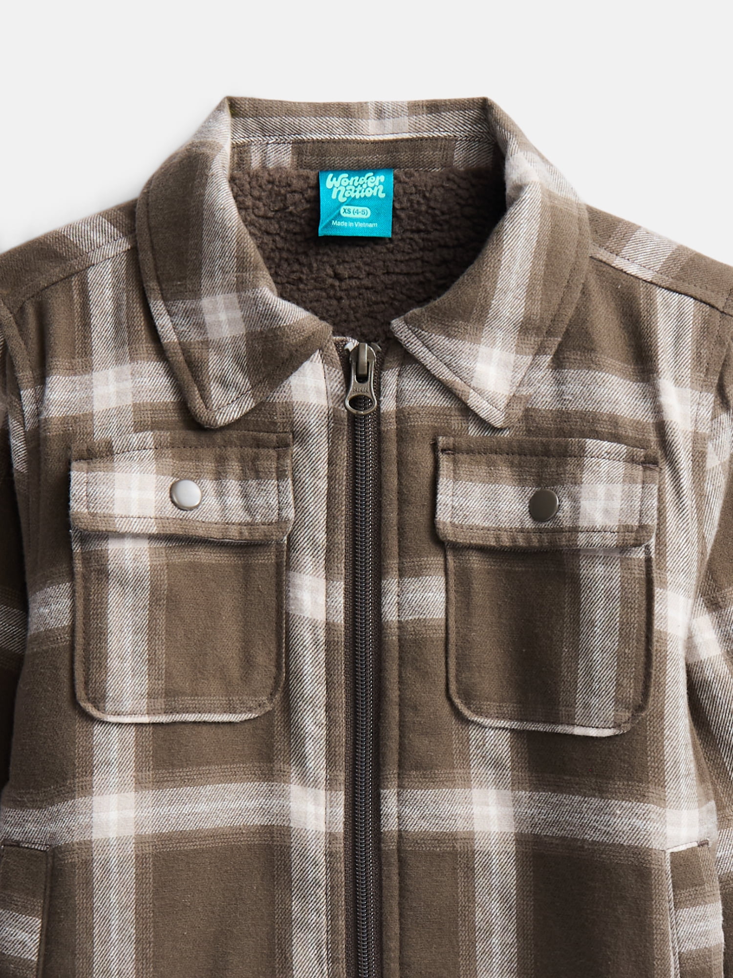 Wonder Nation Boys Shirt Jacket, Sizes 4-18