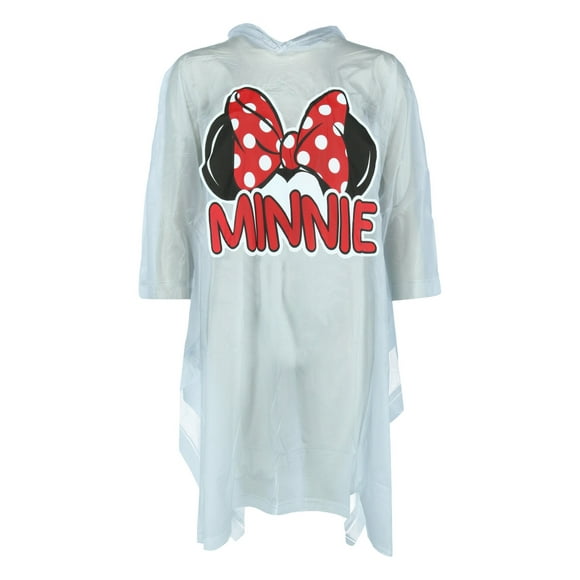 Jerry Leigh  Minnie Mouse Ears with Bold Print Rain Poncho (Women's)