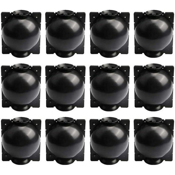 Zhuge 12 Pack Reusable Plant Root Growing Box High Pressure Root Booster Propagation Ball for Fast Growth Reproduction Pod (M, Black)