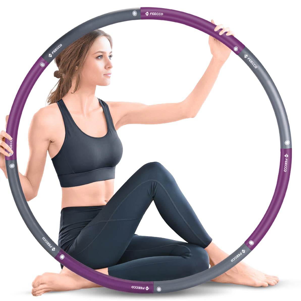 Discount Supplements Weighted HULA HOOP Pro TRAVEL Adult Hoola Hoops