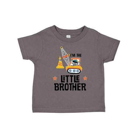 

Inktastic Little Brother Construction Truck Boys Boys Toddler T-Shirt
