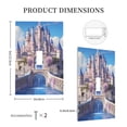 thumbnail image 3 of Daiia Majestic Fantasy Castle Pattern Decorator Wall Plate Child Safe Outlet Cover, Switch and Outlet Covers,Size 1-Gang 5.0" x3.0" , Polycarbonate Thermoplastic-Style T, 3 of 6