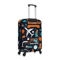 thumbnail image 3 of Easygdp Creative Transport Double-Sided Printed Elastic Suitcase Protective Cover,Invisible Zipper, Business Trip Luggage Cases,Washable And Resistant To Falling -X-Large, 3 of 9