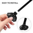 thumbnail image 3 of OUNONA 8 Pcs Couvre-Pieds de Randonnée en Plastique Noir Protection pour Activités Extérieures, 3 of 8