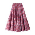 thumbnail image 1 of Vedolay Skirt With Slit Women's Plus Size Everyday Knit Midi Skirt,Black One Size, 1 of 5