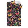 thumbnail image 1 of Juego de cama con estampado de flores de mariposa, 1 of 5
