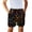 Colorful Paw Prints, variant on Pockets Bed Sheet Board Shorts for Summer Outdoor Leisure, Drawstring Waist Elastic Waist Boys Beach Shorts, Flowers Pattern