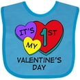thumbnail image 3 of Inktastic 1st Valentine's Day Hearts Boys or Girls Baby Bib, 3 of 4