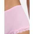 thumbnail image 3 of No Boundaries Fit Stretch Lace Boyshort Panties, 3-Pack, Women's XS-XXXL, 3 of 7