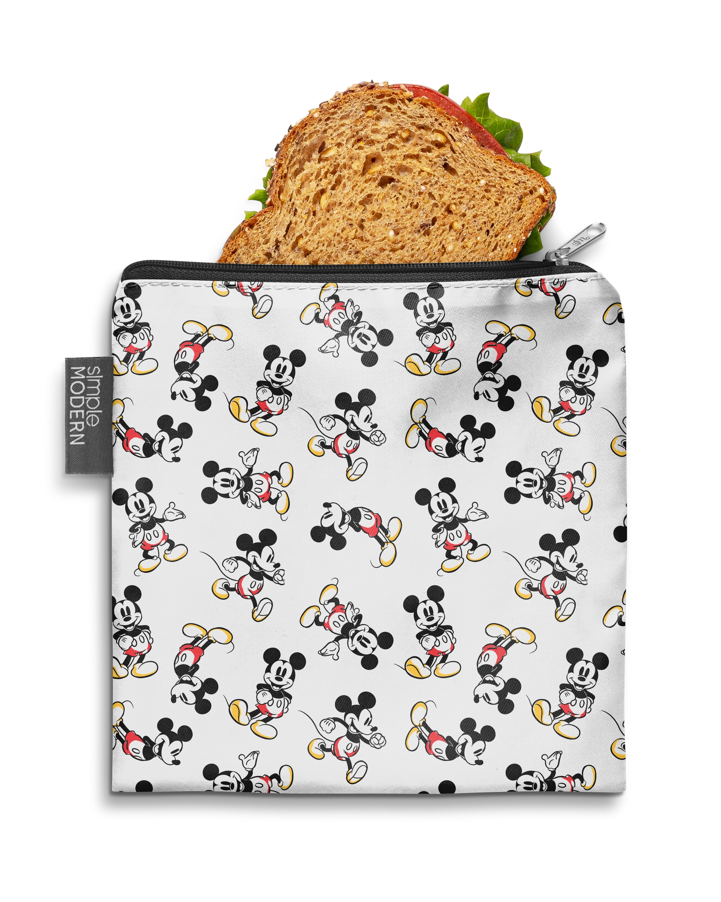 Reuseable Eco-Friendly Set of Snack and Sandwich Bags in Gray Fox Fabric