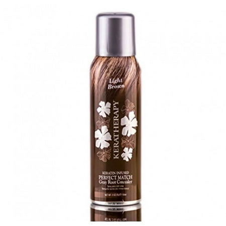 Keratherapy Perfect Match Gray Root Concealer Light Keratherapy Perfect Match Gray Root Concealer Light Brown 3 Ounces