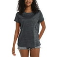 thumbnail image 2 of T-shirt d'Été pour Femmes à Séchage Rapide, Manches Courtes, Col Rond, Décontracté, Sport, Surdimensionné, à la Mode, zh99876543 TTP, 2 of 6