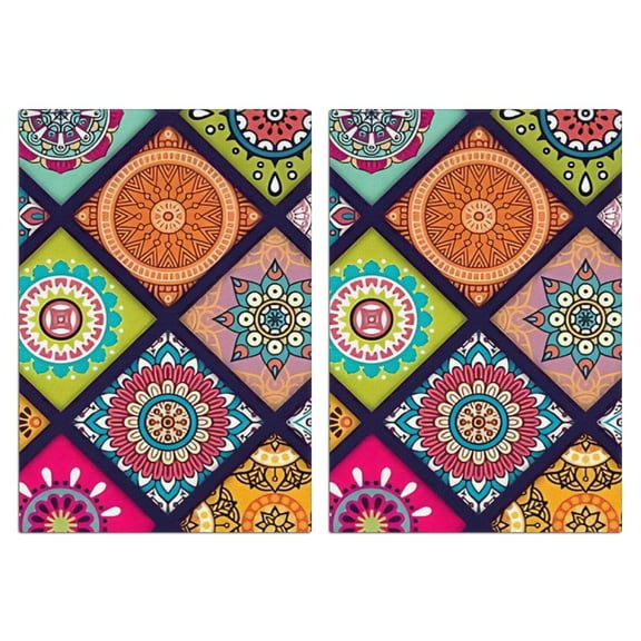 Boho Floral Kitchen Towels Set Of 2, Absorbent and Soft Dish Towels for Farmhouse Decor, Country Kitchen.