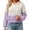 Purple, variant on HCYSFG Womens Color Block Cardigan Hooded Button Front Long Sleeve Cropped Fit Textured Knit Sweater Casual Everyday Layering Tops