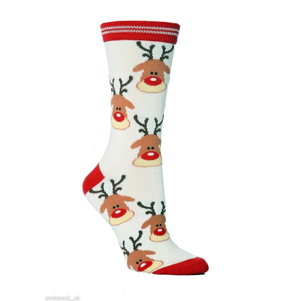 Zhuge 6 pares de calcetines navideños para mujer, divertidos y bonitos calcetines navideños, novedosos calcetines navideños, regalos navideños locos para mujeres y niñas, B