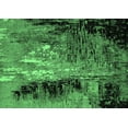 thumbnail image 1 of Ahgly Company Indoor Rectangle Oriental Emerald Green Industrial Area Rugs, 7' x 9', 1 of 4