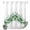 Green, variant on No Hook Shower Curtain, Blue Blooms Floral Shower Curtains for Bathroom with See Through Top Window, Farmhouse Spring Flowers Botanical Waterproof & Washable Bath Curtain Stand Up Stall 36"x72"