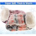 thumbnail image 5 of Women's Thermal Sherpa Slipper Socks – Plush Fleece, Warm & Toasty Footwear for Cold Winter Weather – Non-Skid Gripper Bottom, for Cozy Indoor Nights & Christmas Holidays - Light Blue Blue, 5 of 9