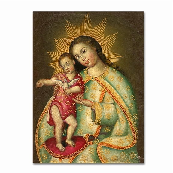 Trademark Fine Art "The Virgin and Son II" Canvas Art by Masters Fine Art