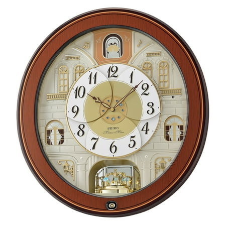 - Seiko Melodies in Motion 17 in. Wall Clock with Swarovski Crystals