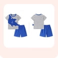 thumbnail image 3 of Emy Dola Toddler Boy Summer Clothes 2-Pieces Outfits Kids Casual Cute Graphic Cotton Short Sleeve Shirt Shorts Set 2-7 Years, 3 of 7