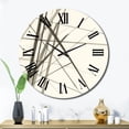 thumbnail image 3 of Designart "Contemporary Minimalist Black and White V III" Abstract Shapes Oversized Wall Clock, 3 of 5