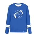 thumbnail image 3 of Favoffer Big Kids Rugby Graphic Long Sleeve Tee Trendy Soft Breathable Regular Fit Round Neck Long Sleeve T-Shirt Blouse Top for Outdoor Sports Camping Travel Daily Wear 3-14Y, 3 of 6