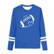 thumbnail image 4 of Blusas y camisas de manga larga con cuello redondo Camiseta estampada de manga larga para niños Cuello redondo Manga larga Casual Versátil Top de poliéster para niñas, 4 of 6