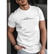 thumbnail image 1 of Camiseta informal de cuello redondo para hombre con estampado "whatever", manga corta, ligeramente elástica, estampado de alfabetos 3D, estilo jersey de verano, ideal para deportes de ocio., 1 of 5