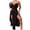 Black, variant on Ruffles Sheer Lingeries for Women Trendy Spaghetti Strap Sleep Dress See Through Bodycon Slip Dresses Summer Sleeveless Nightgowns