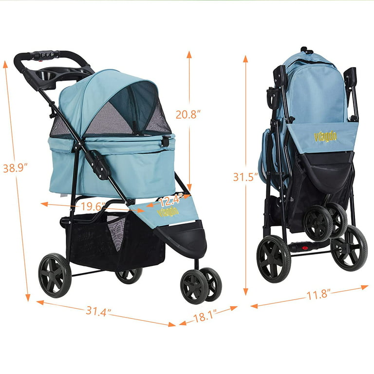 Lightweight and Foldable Pet Stroller – Companion Care Club