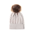 thumbnail image 1 of Bonnet en Laine Tricoté Chaud pour Femmes, Cache-Oreilles, 1 of 8