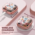 thumbnail image 4 of Funda Inesore Floral Cute para AirPods 4 con cierre de seguridad y kit de limpieza, 4 of 8
