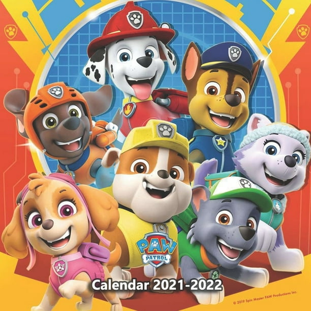 Paw Patrol Christmas Dated 2022 Paw Patrol Calendar 2021-2022 : Calendar 2021-2022 With 18 Colored Pictures  And 18 Funny Note Pages-8.5X8.5 In-January Of 2021 -June Of 2022  Planner-Official Holidays-Kids, Students, Paw Patrol Lovers Gift  (Paperback) - Walmart.com