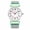 C, variant on Unisex Elastic Woven Nylon Strap Watch: Large Number Calendar Dial 24-Hour Scale Analog Quartz Wristwatch