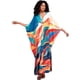 thumbnail image 3 of LOUSEA Vestido caftán con estampado de animales para mujer, caftán de talla grande con alas de murciélago, vestido largo para descansar, 3 of 4