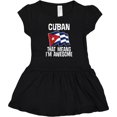 thumbnail image 3 of Inktastic Cuban Pride Cuba Flag Girls Baby Dress, 3 of 5