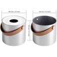 thumbnail image 5 of Round Tissue Dispenser Holder Plastic Box Cover Napkin Organizer With Leather Handles, 5 of 5