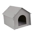 thumbnail image 2 of DimyFew Outdoor Cat House Outdoor Cat Shelter Feral Cat Shelter Portable Kitty House Weatherproof Windproof PP Hollow Board Mat Included Suitable for Garden Porch Community Outside Felt mat, 2 of 8