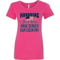 thumbnail image 3 of Inktastic Veterans Day Military Honoring Those Who Serve Women's T-Shirt, 3 of 5
