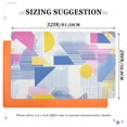 thumbnail image 6 of Yayeee Doormat for Indoor Entrance 32" x 20" Non Slippery Floor Rug, Retro Simple Shapes, 6 of 8