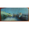 thumbnail image 2 of Bernard-Joseph Artigue 24x13 Black Ornate Framed Double Matted Museum Art Print Titled: Shepherdess, 2 of 5