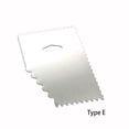 thumbnail image 3 of Stainless Steel Cake Scraper Cream Icing Smoothers Teeth Edge Cakes Decorating Sugar Craft Baking Accessory Household Tools 9.5*6.8cm Type 5, 3 of 9