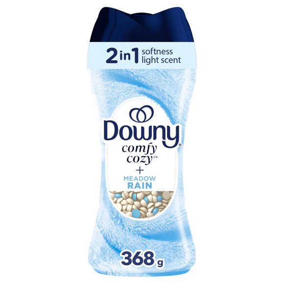 Downy Comfy Cozy In-Wash Laundry Scent Booster Beads, Meadow Rain Scent, 694 g, Softness and Freshness