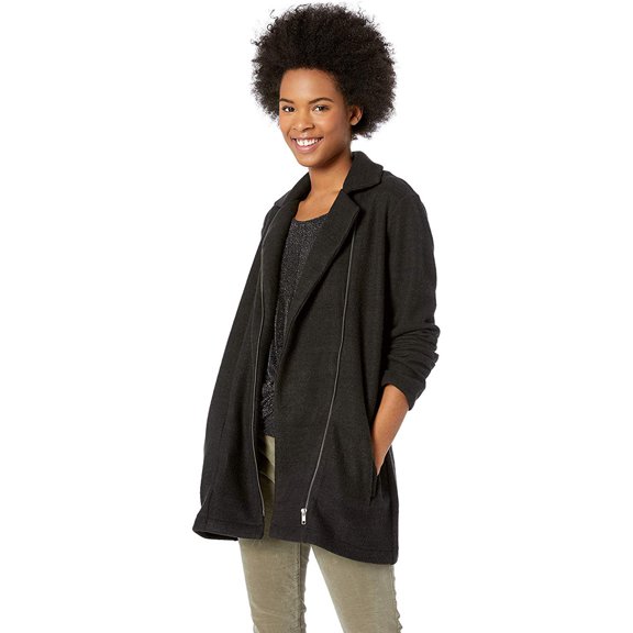 Jack by BB Dakota womens Junior's Quit It Brushed Knit Jacket, Black, Small