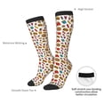 thumbnail image 6 of Fotbe Hot Dog Pizza print Women's Men's Novelty Crew Socks Cotton Socks Knee High Socks for Walking,Running,Nurses,Pregnancy, 6 of 8
