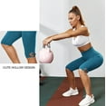 thumbnail image 3 of Nebility Capri Yoga Pants for Women Compression Workout Running Leggings High Waist(Blue, L), 3 of 7